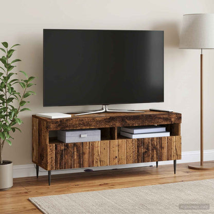 LED TV Cabinet Old Wood Engineered Wood