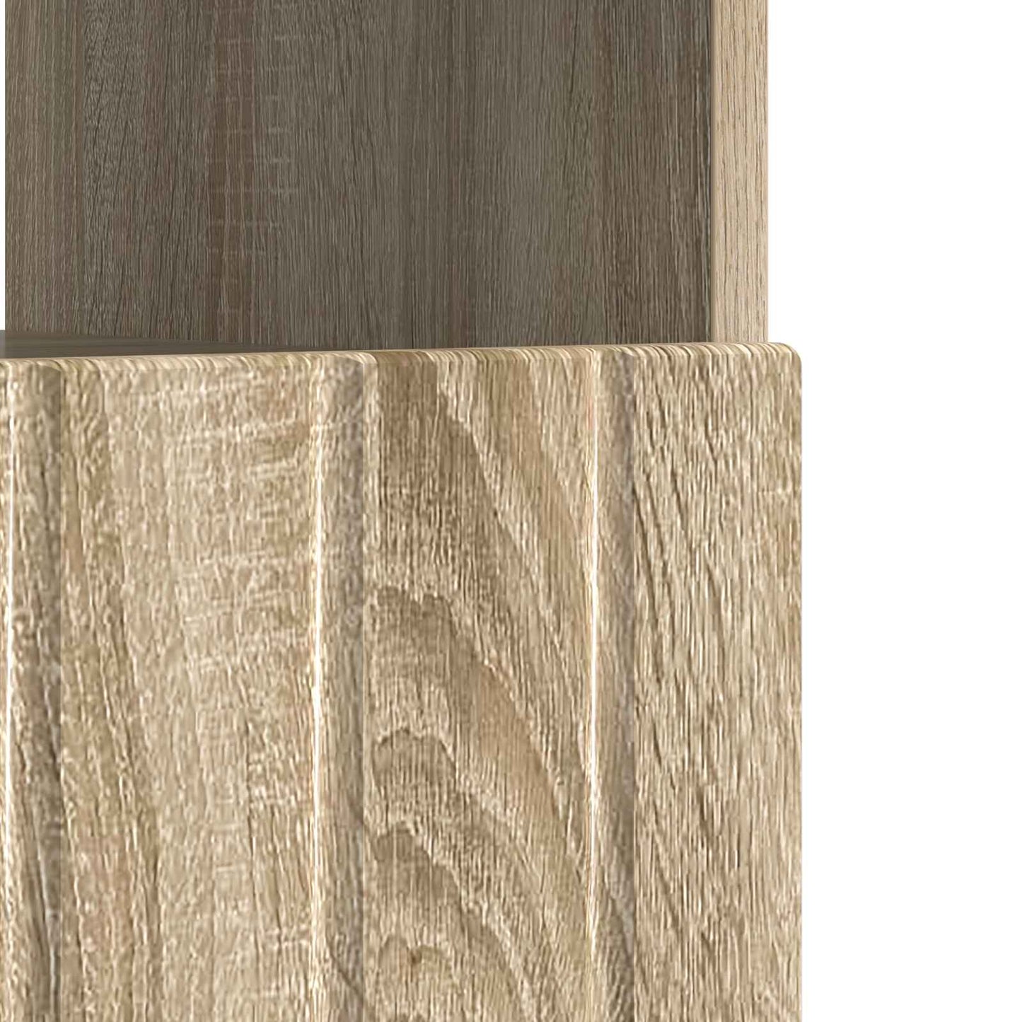 LED TV Cabinet ZWOLLE Sonoma Oak Engineered Wood