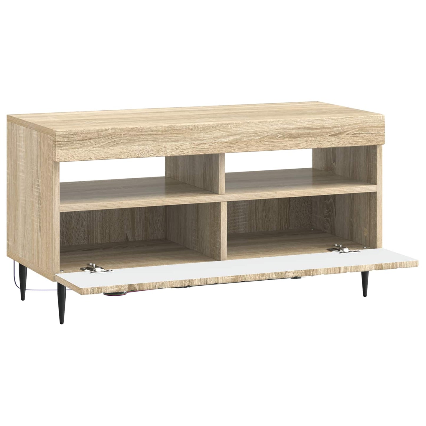 LED TV Cabinet ZWOLLE Sonoma Oak Engineered Wood