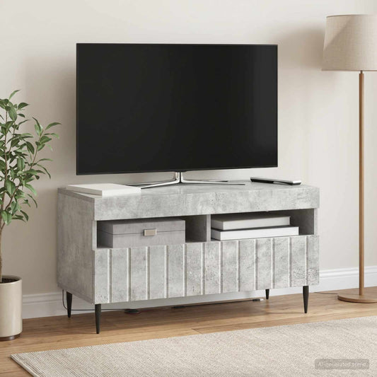 LED TV Cabinet ZWOLLE 81 x 35 x 43 cm Concrete Grey
