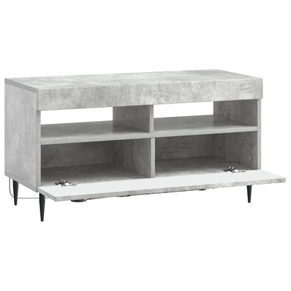 LED TV Cabinet Concrete Grey Engineered Wood