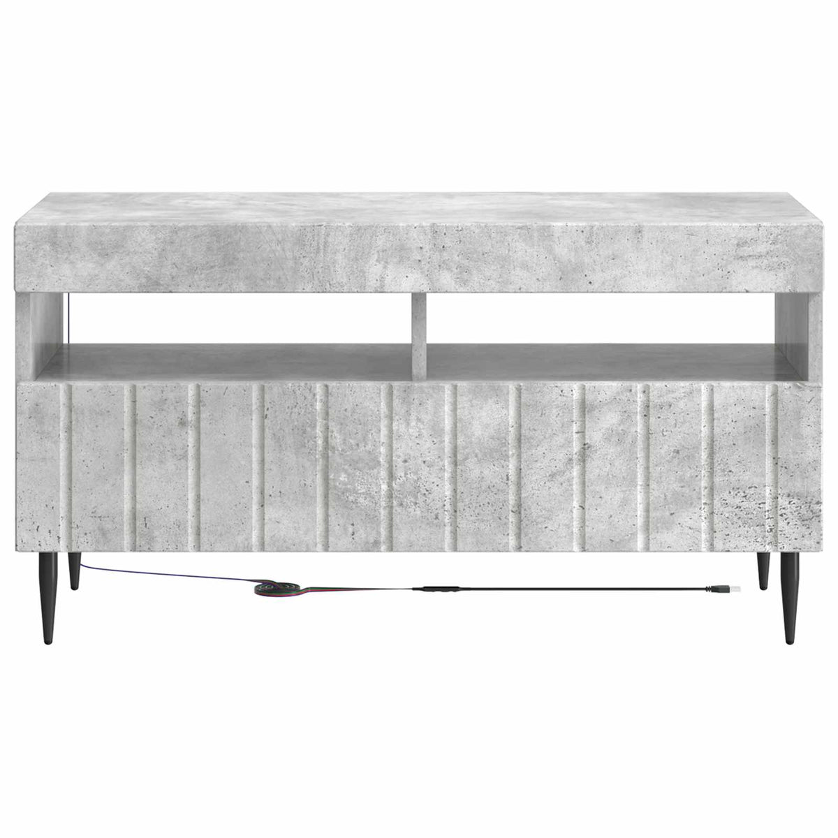 LED TV Cabinet Concrete Grey Engineered Wood