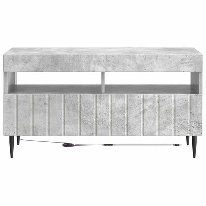 LED TV Cabinet Concrete Grey Engineered Wood