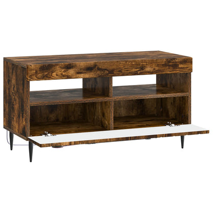 LED TV Cabinet Smoked Oak Engineered Wood