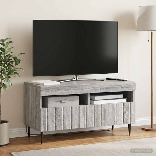 LED TV Cabinet ZWOLLE 81 x 35 x 43 cm Grey Sonoma