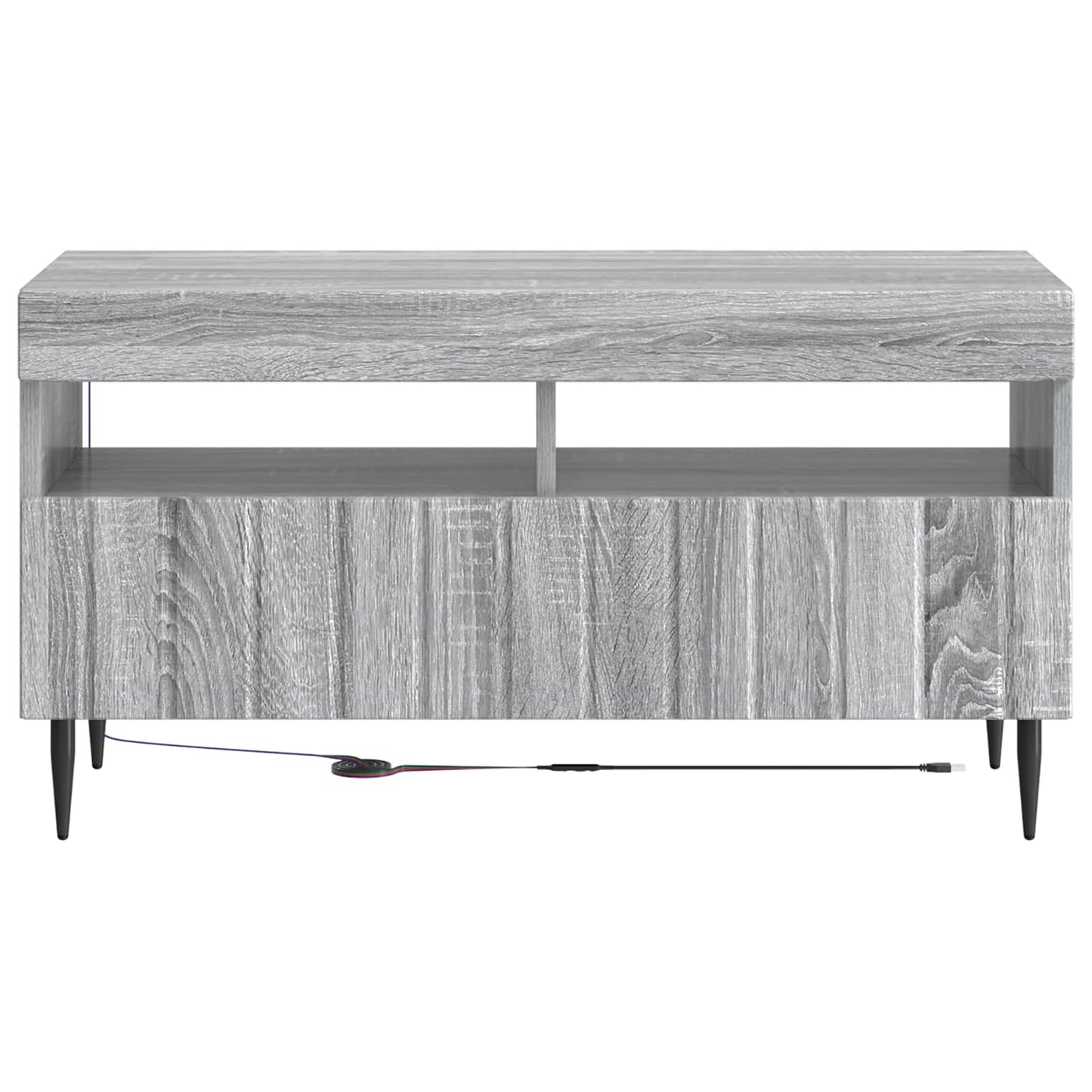 LED TV Cabinet Grey Sonoma Engineered Wood