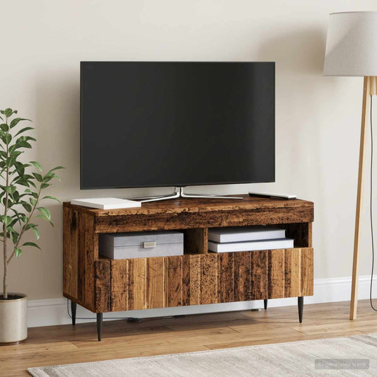 LED TV Cabinet ZWOLLE 81 x 35 x 43 cm Old Wood Engineered Wood