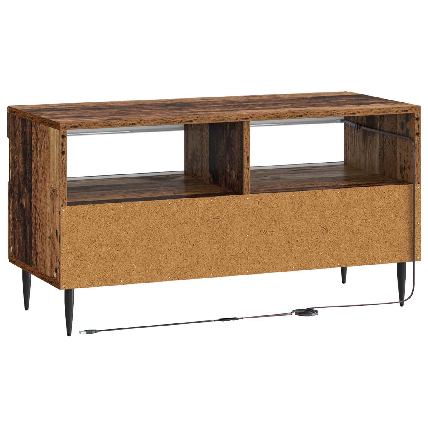 LED TV Cabinet Old Wood Engineered Wood