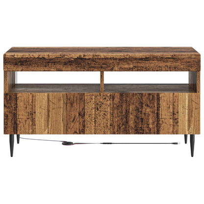 LED TV Cabinet Old Wood Engineered Wood