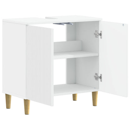 Bathroom Sink Cabinet ARNHEM White 59.5 x 31.5x 59 cm