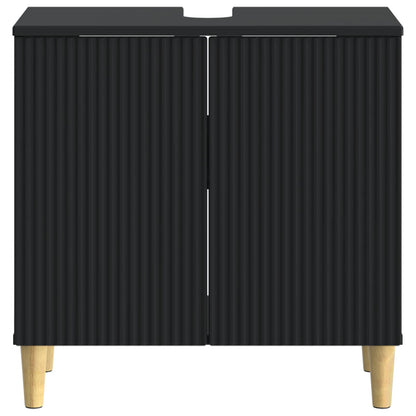 Bathroom Sink Cabinet ARNHEM Black 59.5 x 31.5x 59 cm
