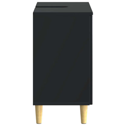Bathroom Sink Cabinet ARNHEM Black 59.5 x 31.5x 59 cm