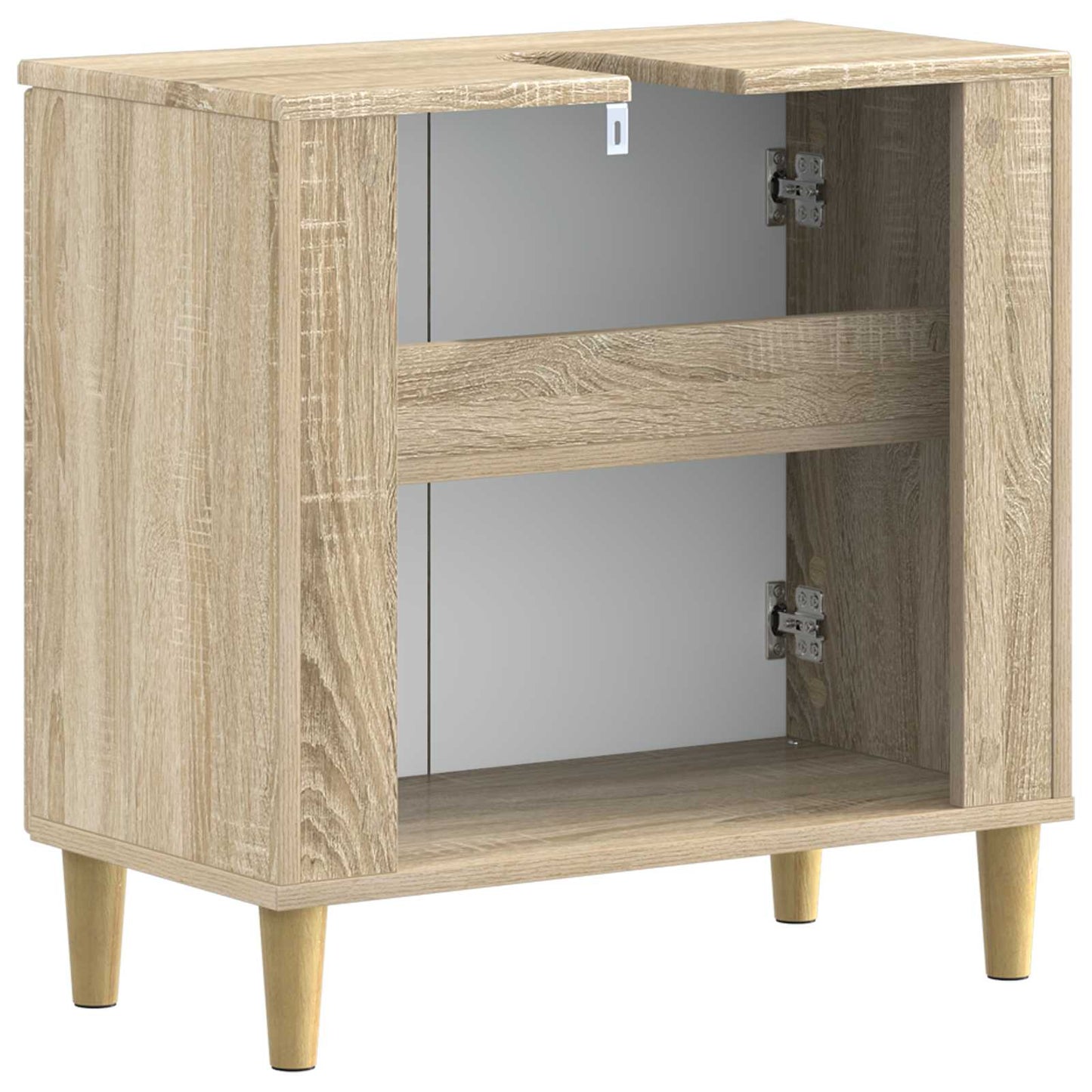 Bathroom Sink Cabinet ARNHEM Sonoma Oak 59.5 x 31.5x 59 cm