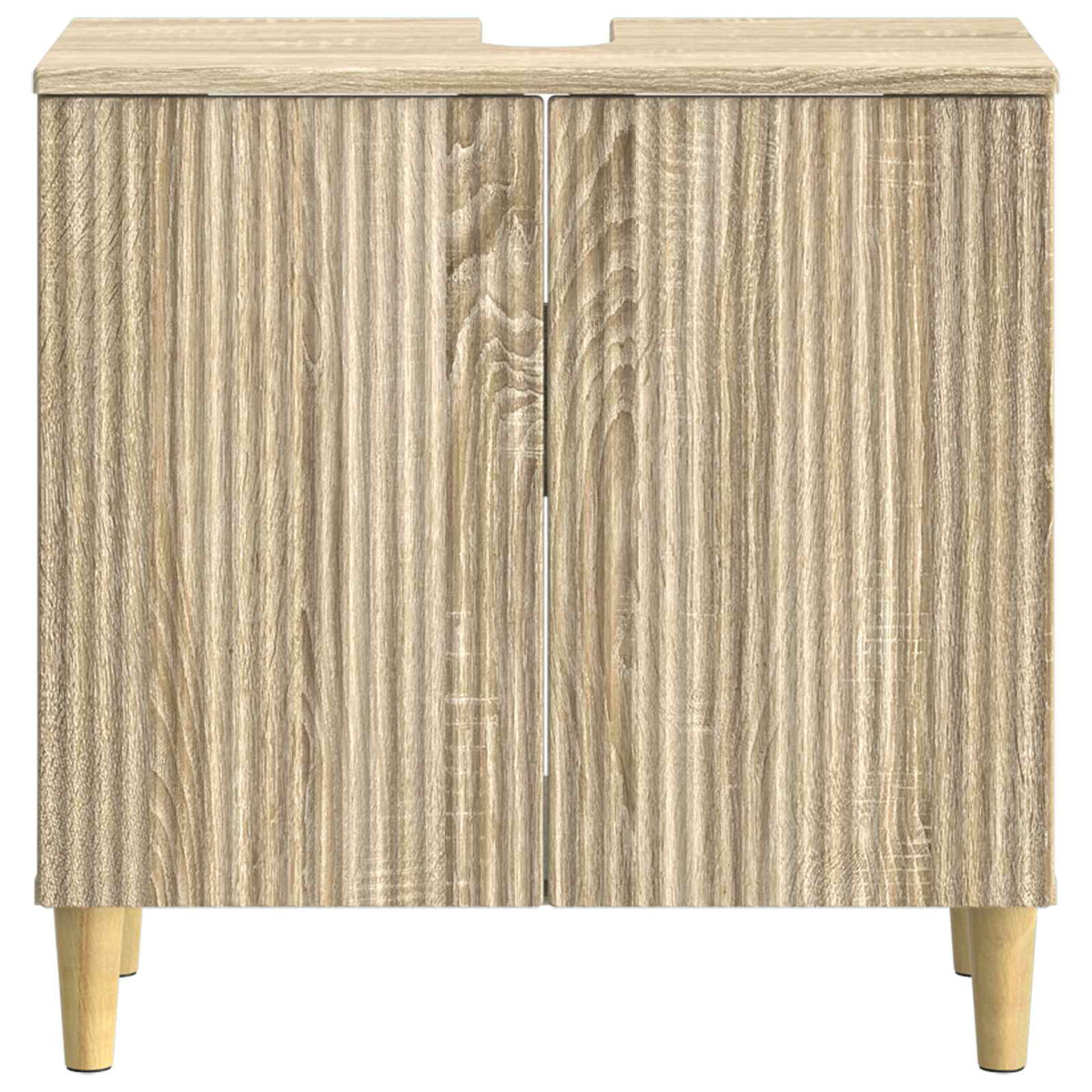 Bathroom Sink Cabinet ARNHEM Sonoma Oak 59.5 x 31.5x 59 cm