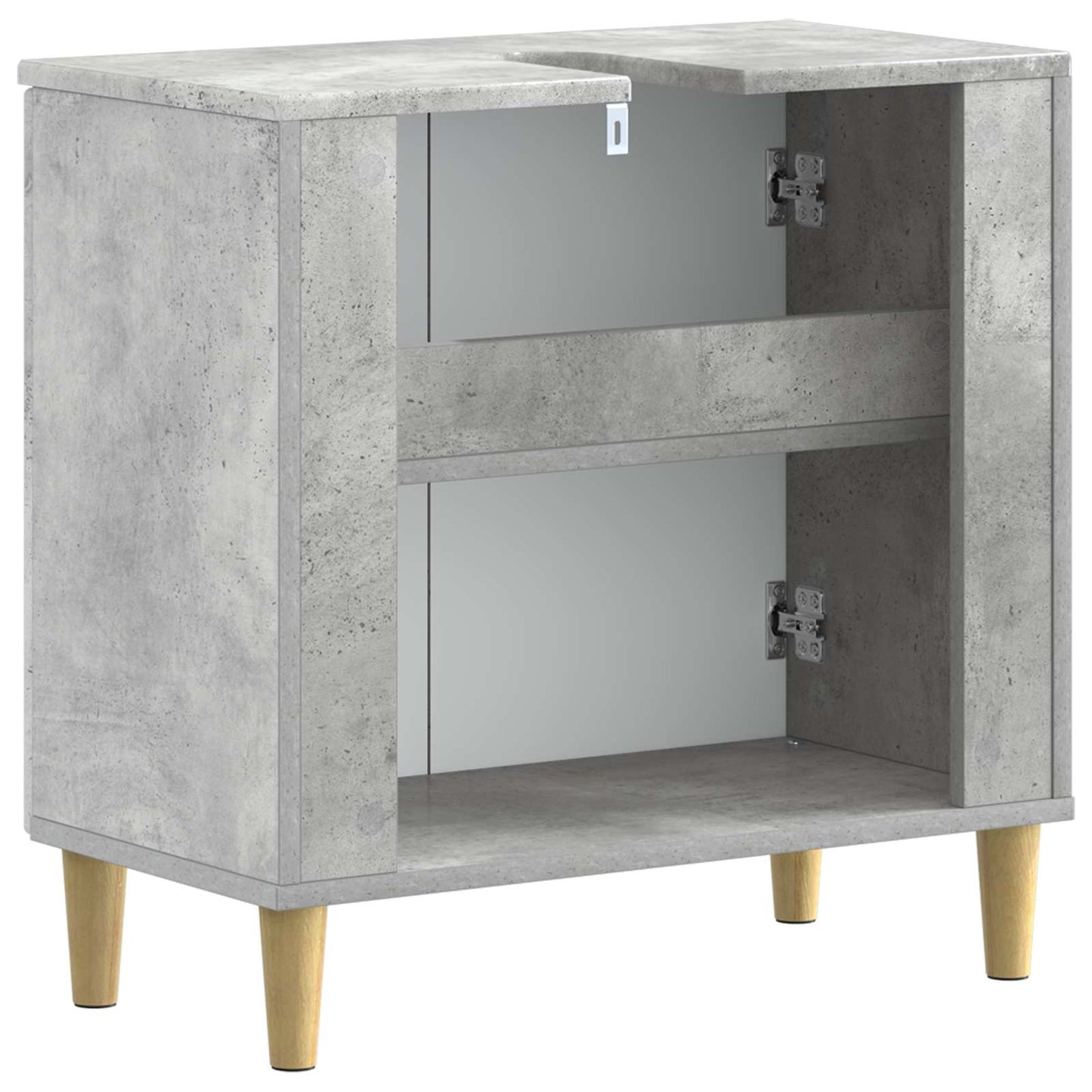 Bathroom Sink Cabinet ARNHEM Concrete Grey 59.5 x 31.5x 59 cm