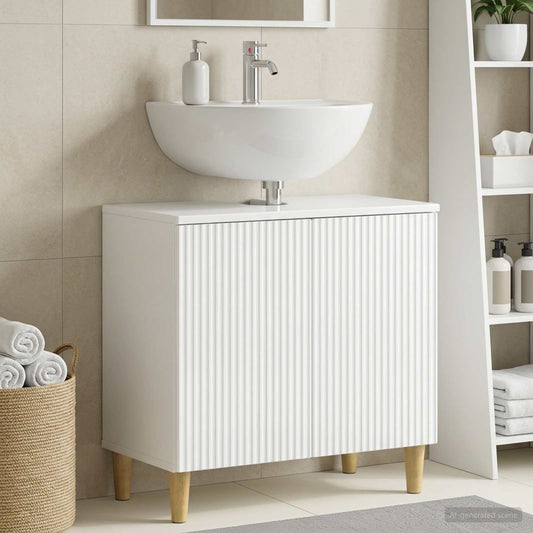 Bathroom Sink Cabinet ARNHEM High Gloss White