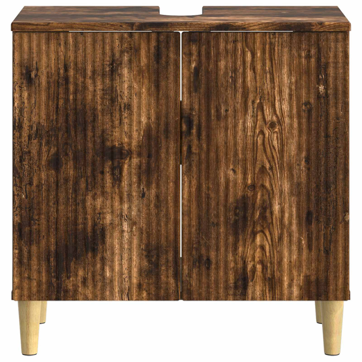 Bathroom Sink Cabinet ARNHEM Smoked Oak 59.5 x 31.5x 59 cm