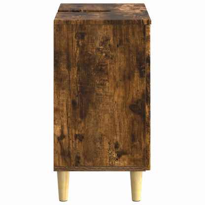 Bathroom Sink Cabinet ARNHEM Smoked Oak 59.5 x 31.5x 59 cm