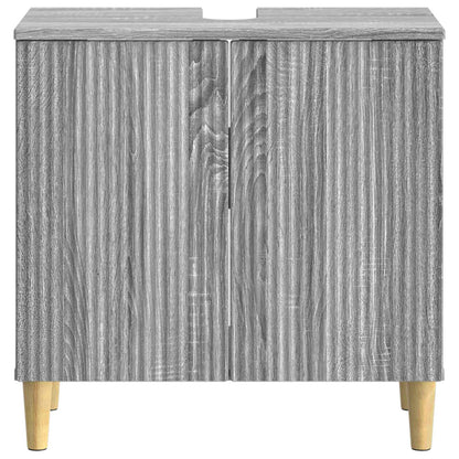 Bathroom Sink Cabinet ARNHEM Grey Sonoma 59.5 x 31.5x 59 cm