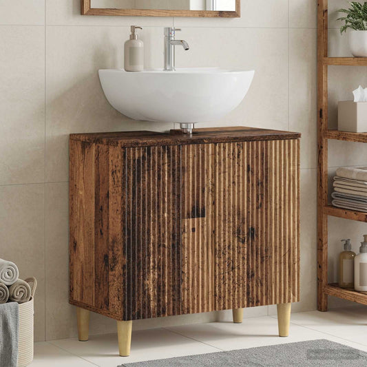 Bathroom Sink Cabinet ARNHEM Old Wood 59.5 x 31.5x 59 cm