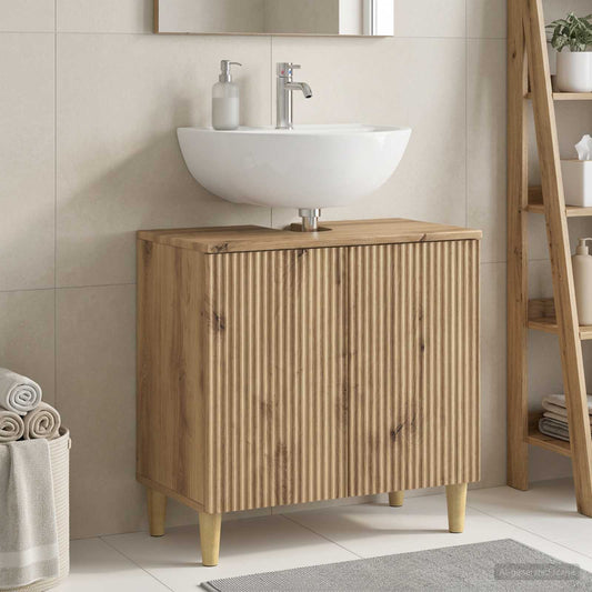 Bathroom Sink Cabinet ARNHEM Artisan Oak 59.5 x 31.5x 59 cm