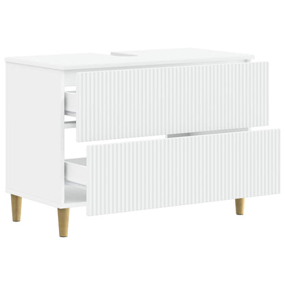 Bathroom Sink Cabinet ARNHEM White 82 x 41x 59 cm