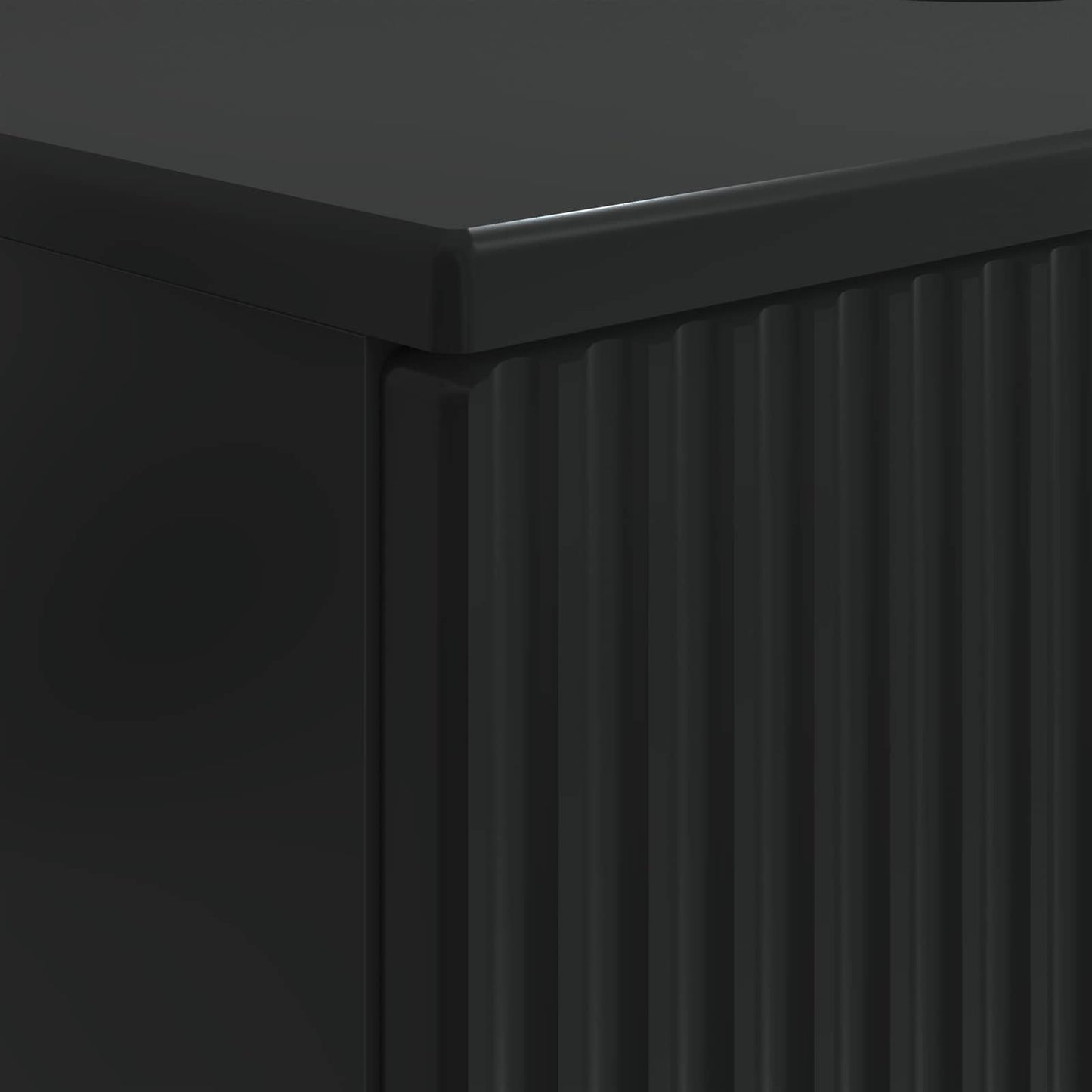 Bathroom Sink Cabinet ARNHEM Black 82 x 41x 59 cm