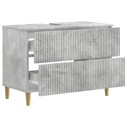 Bathroom Sink Cabinet ARNHEM Concrete Grey 82 x 41x 59 cm