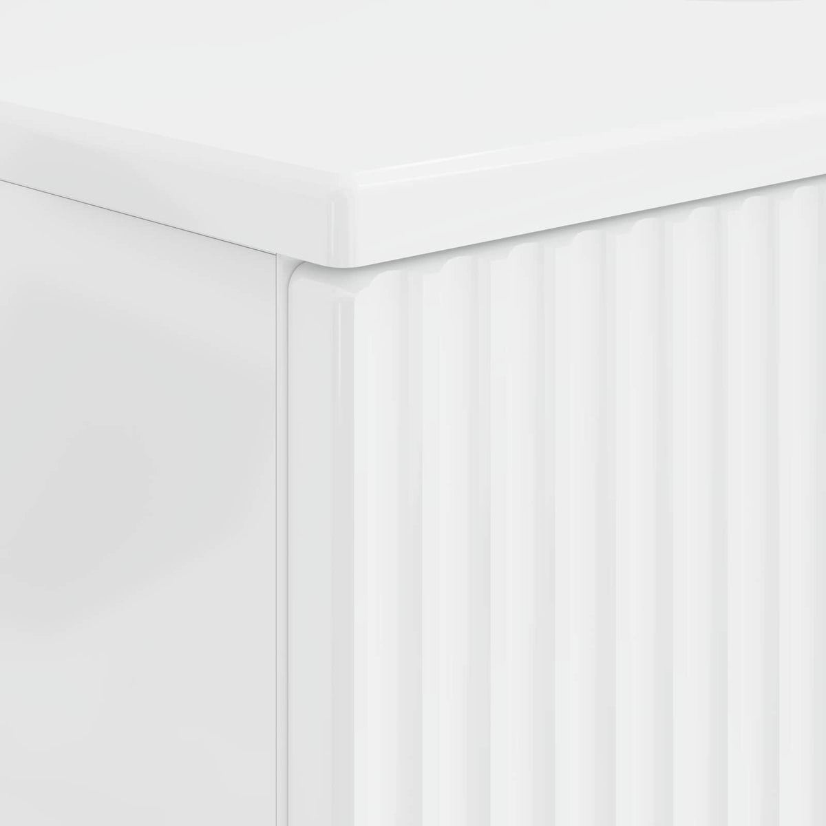 Bathroom Sink Cabinet ARNHEM High Gloss White 82 x 41x 59 cm