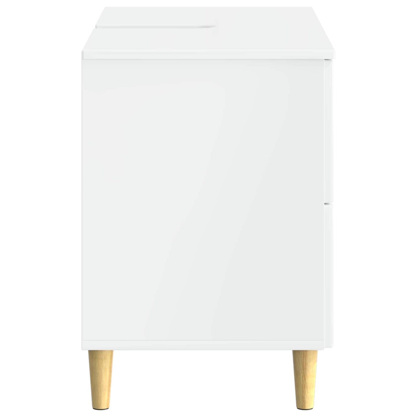 Bathroom Sink Cabinet ARNHEM High Gloss White 82 x 41x 59 cm