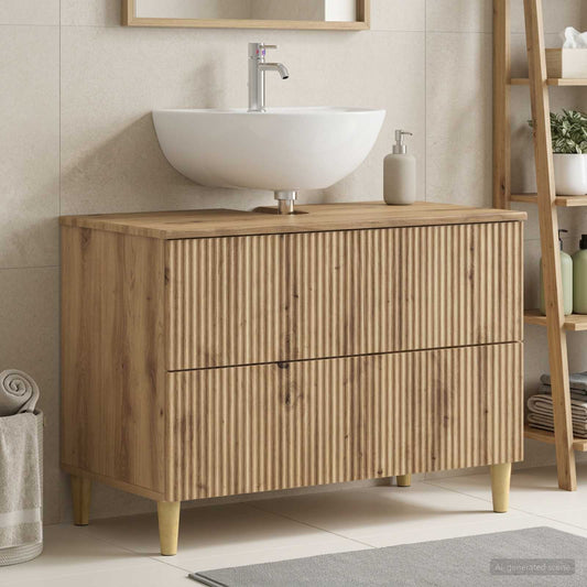 Bathroom Sink Cabinet ARNHEM Artisan Oak 82 x 41x 59 cm
