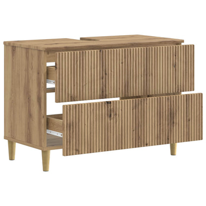 Bathroom Sink Cabinet ARNHEM Artisan Oak 82 x 41x 59 cm