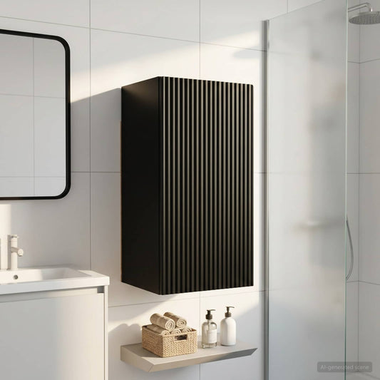 Bathroom Wall Cabinet ARNHEM Black 30 x 31 x 59 cm