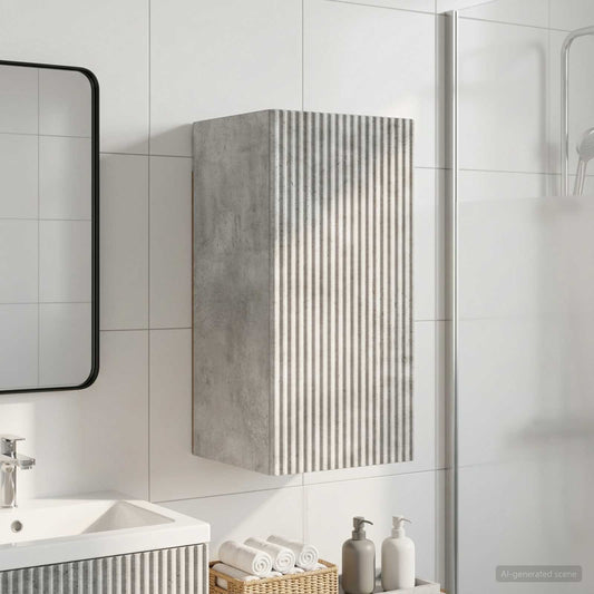 Bathroom Wall Cabinet ARNHEM Concrete Grey 30 x 31 x 59 cm