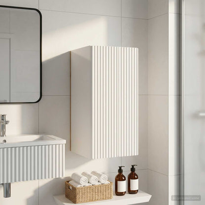 Bathroom Wall Cabinet ARNHEM High Gloss White 30 x 31 x 59 cm