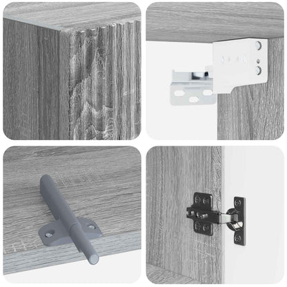 Bathroom Wall Cabinet ARNHEM Grey Sonoma 30 x 31 x 59 cm