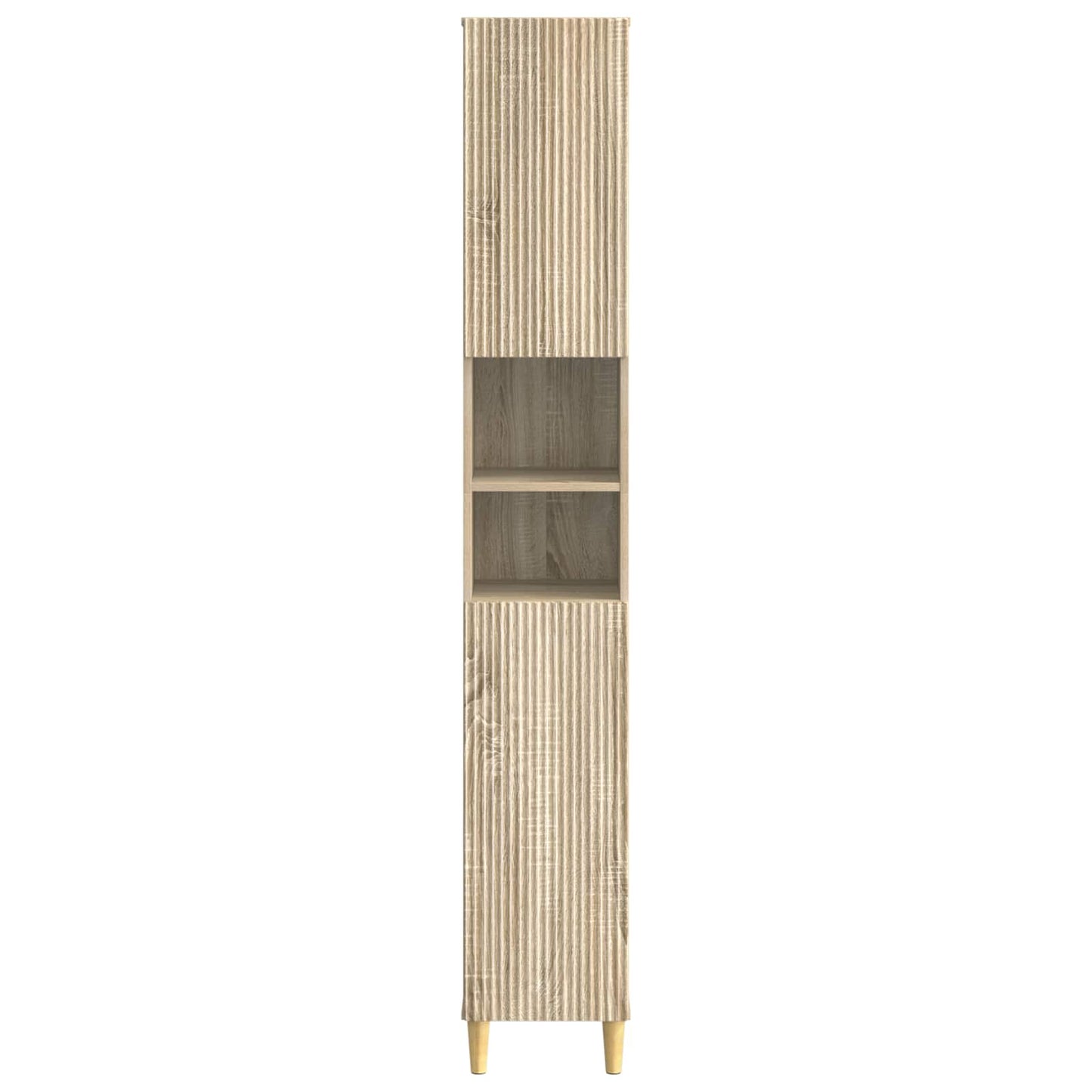 Bathroom Cabinet with Open Shelf ARNHEM Sonoma Oak