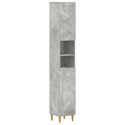 Bathroom Cabinet with Open Shelf ARNHEM Concrete Grey