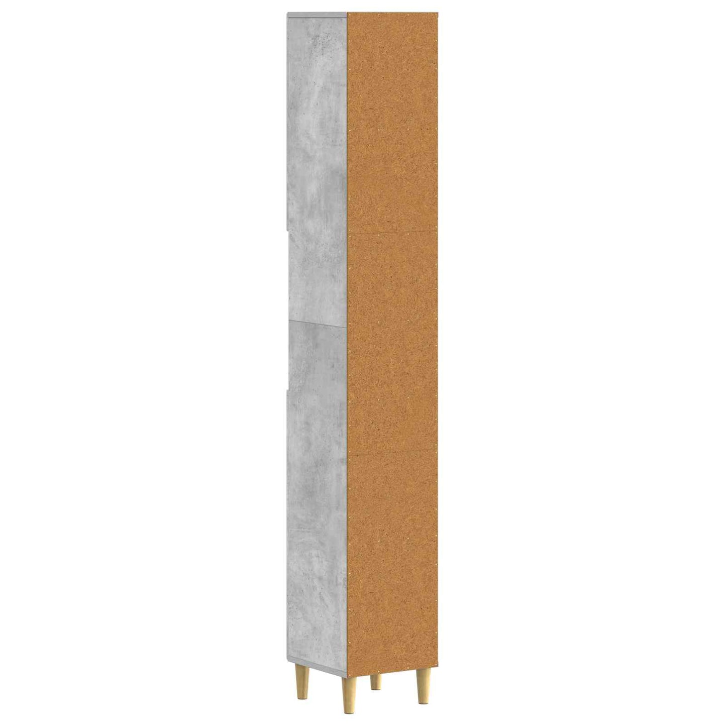 Bathroom Cabinet with Open Shelf ARNHEM Concrete Grey