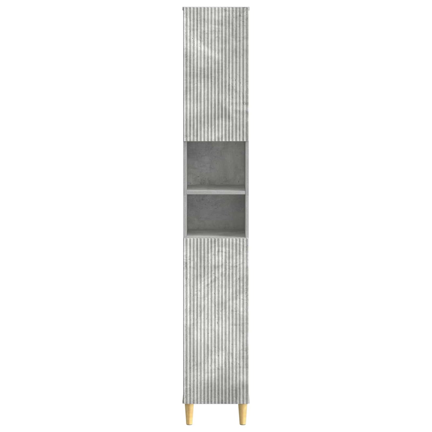 Bathroom Cabinet with Open Shelf ARNHEM Concrete Grey