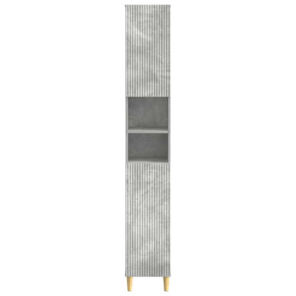 Bathroom Cabinet with Open Shelf ARNHEM Concrete Grey