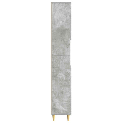Bathroom Cabinet with Open Shelf ARNHEM Concrete Grey