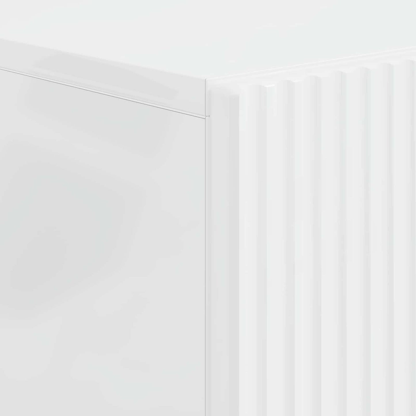Bathroom Cabinet with Open Shelf ARNHEM High Gloss White
