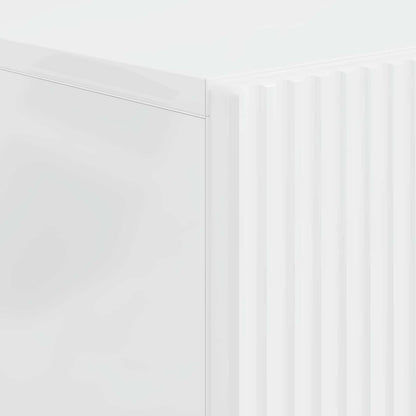 Bathroom Cabinet with Open Shelf ARNHEM High Gloss White