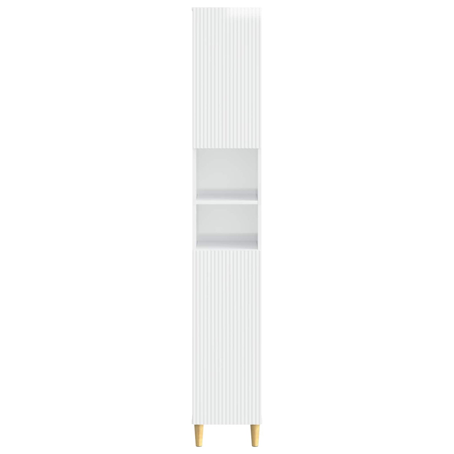 Bathroom Cabinet with Open Shelf ARNHEM High Gloss White