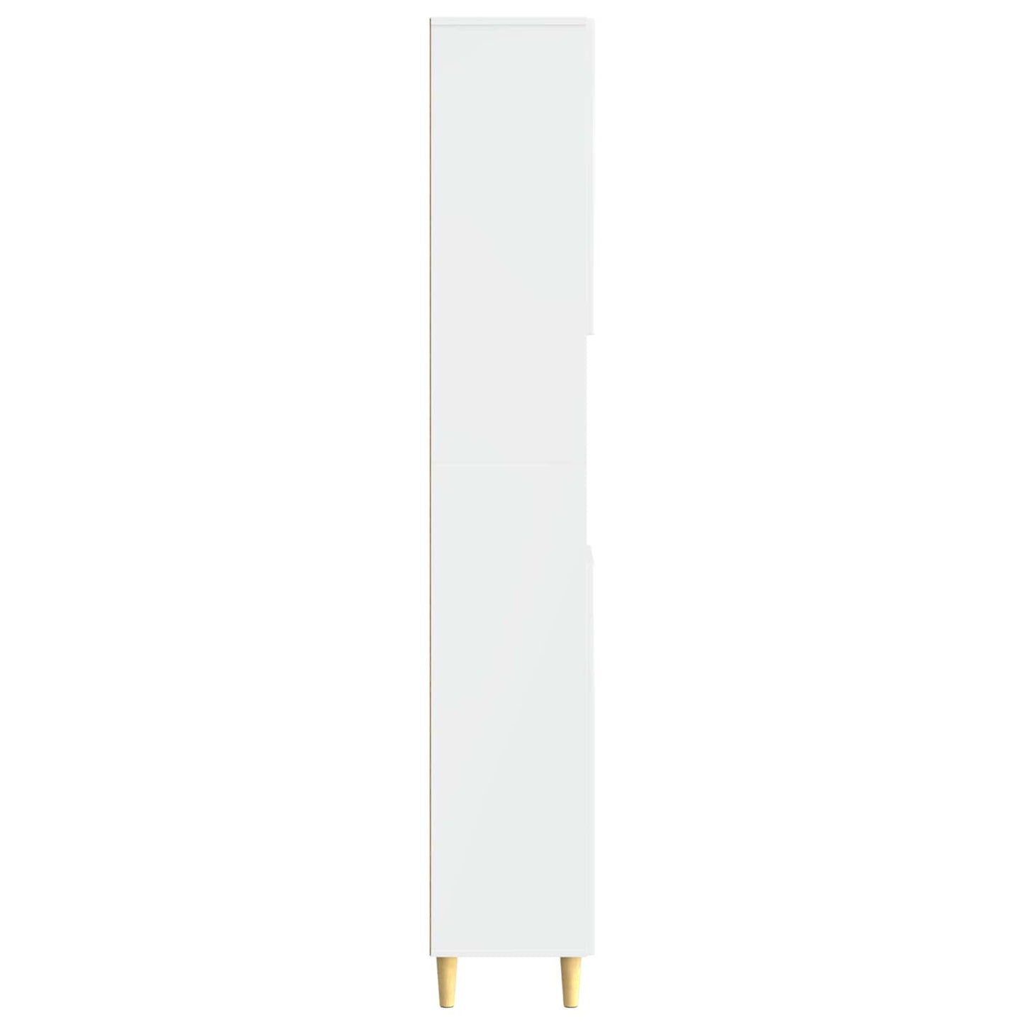 Bathroom Cabinet with Open Shelf ARNHEM High Gloss White
