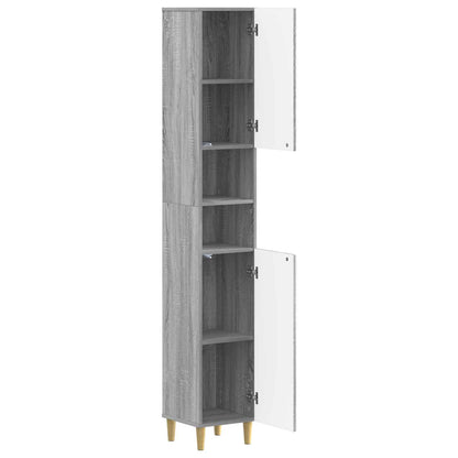 Bathroom Cabinet with Open Shelf ARNHEM Grey Sonoma