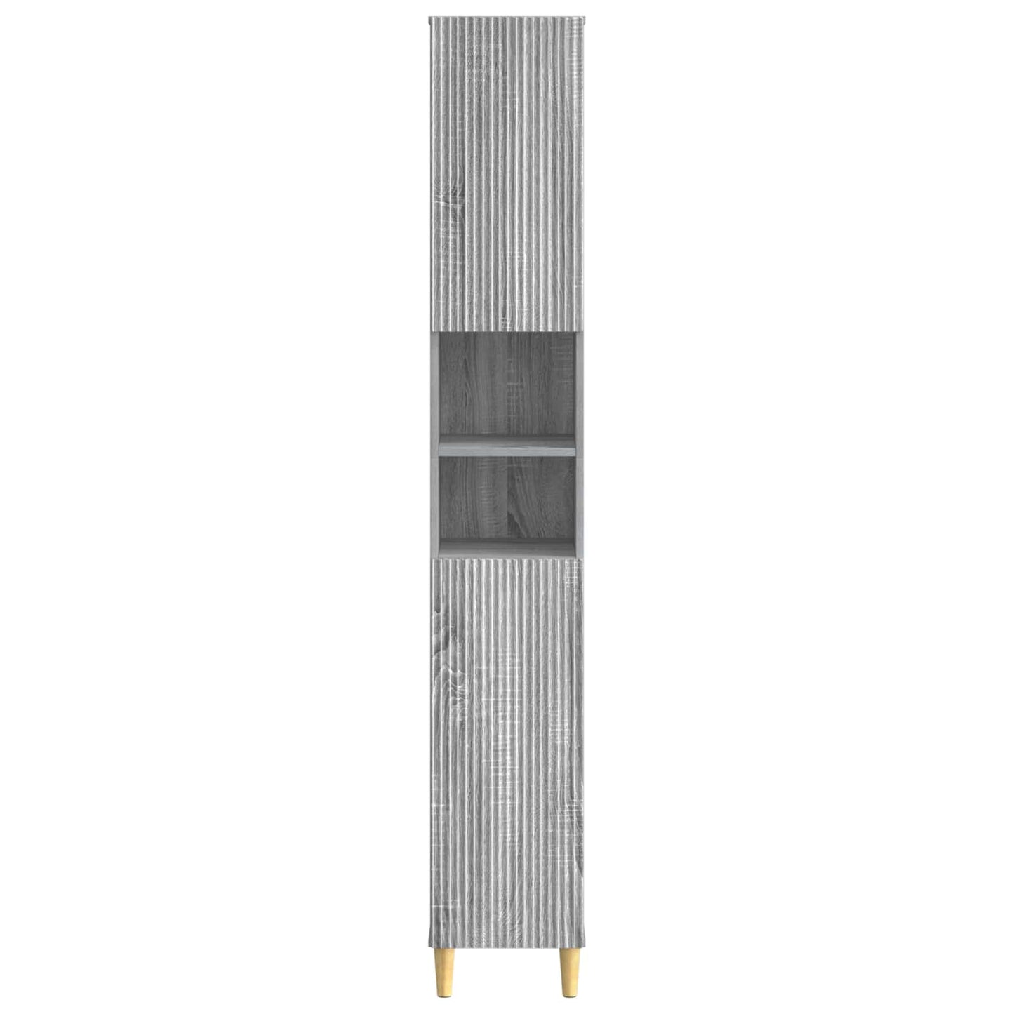 Bathroom Cabinet with Open Shelf ARNHEM Grey Sonoma