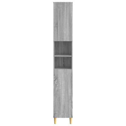 Bathroom Cabinet with Open Shelf ARNHEM Grey Sonoma