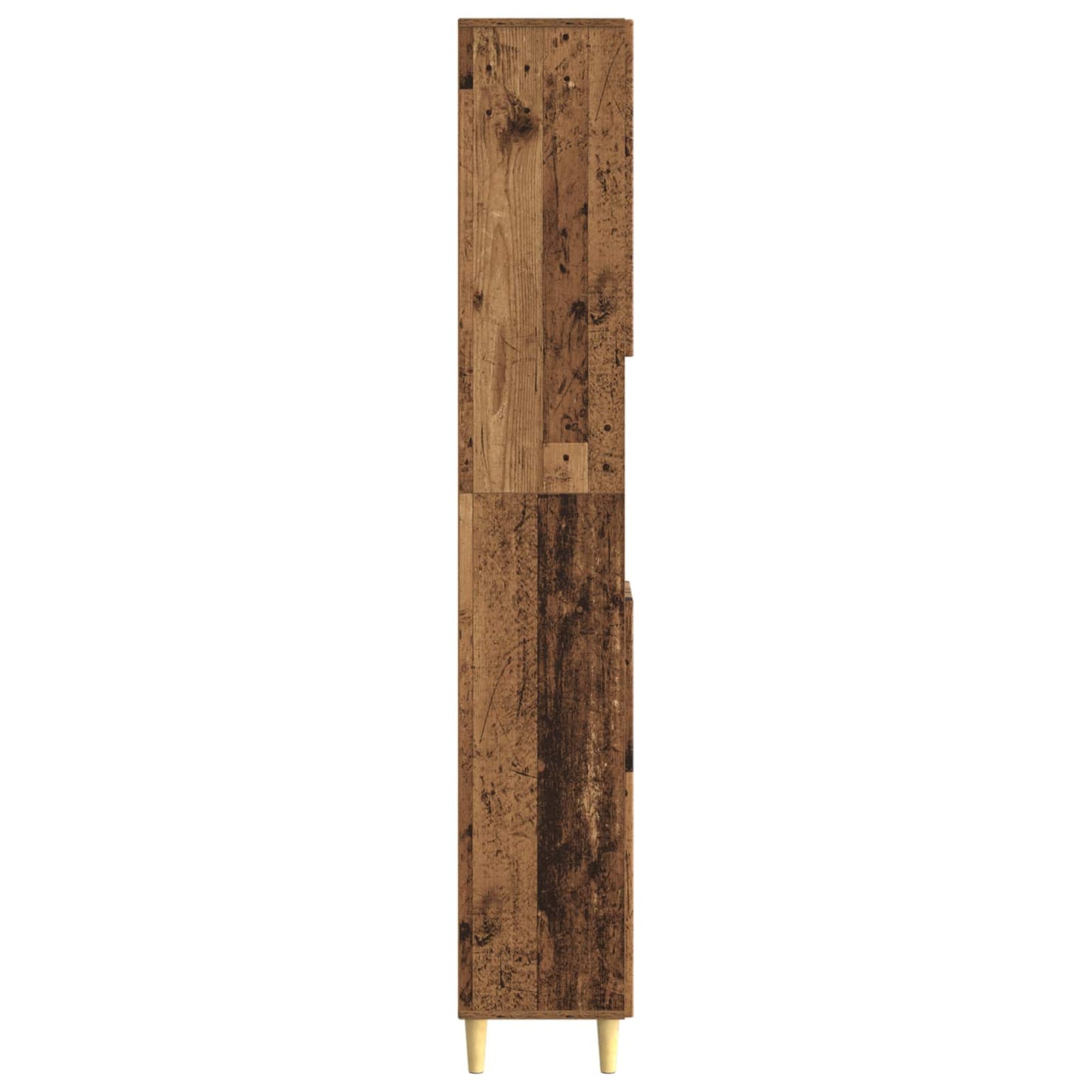 Bathroom Cabinet with Open Shelf ARNHEM Old Wood